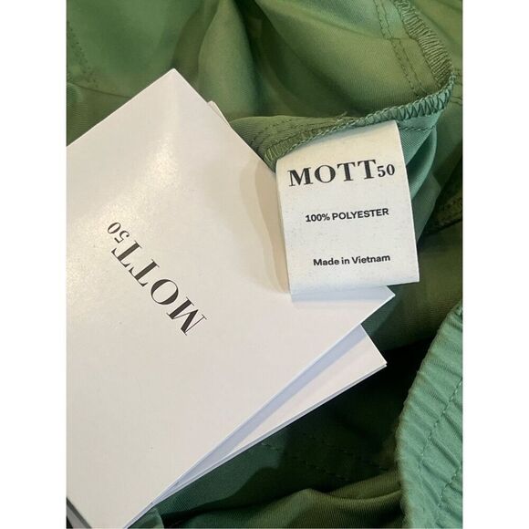 Mott50 Gabrielle Cargo Trouser Pant Matcha Green Soild Pants Sz L NWT - Picture 7 of 8